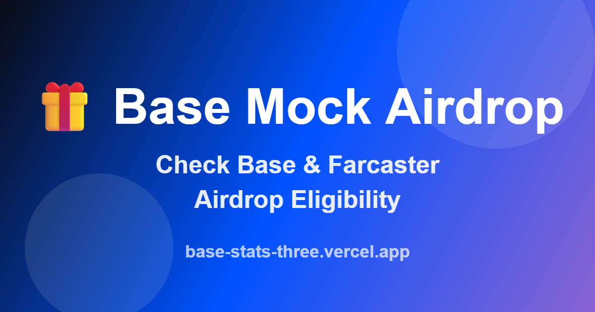 Airdrop Checker - Farcaster Mini Apps